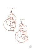 Paparazzi "Running Circles Around You" Copper Earrings Paparazzi Jewelry