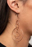 Paparazzi "Running Circles Around You" Copper Earrings Paparazzi Jewelry