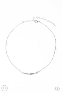 Paparazzi "Taking It Easy" Silver Choker Necklace & Earring Set Paparazzi Jewelry