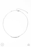 Paparazzi "Taking It Easy" Silver Choker Necklace & Earring Set Paparazzi Jewelry