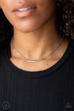 Paparazzi "Taking It Easy" Silver Choker Necklace & Earring Set Paparazzi Jewelry