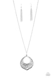 Paparazzi "Venetian Vineyards" Silver Necklace & Earring Set Paparazzi Jewelry