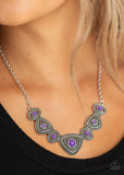 Paparazzi VINTAGE VAULT "Totally TERRA-torial" Purple Necklace & Earring Set Paparazzi Jewelry