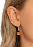 Paparazzi "Arctic Art" Orange Necklace & Earring Set Paparazzi Jewelry