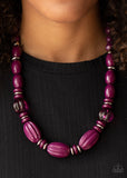 Paparazzi VINTAGE VAULT "High Alert" Purple Necklace & Earring Set Paparazzi Jewelry