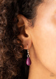 Paparazzi VINTAGE VAULT "High Alert" Purple Necklace & Earring Set Paparazzi Jewelry