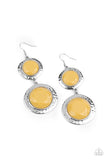 Paparazzi "Thrift Shop Stop" Yellow Earrings Paparazzi Jewelry