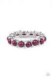 Paparazzi VINTAGE VAULT "Flamboyantly Fruity" Purple Bracelet Paparazzi Jewelry