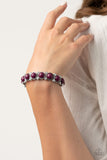 Paparazzi VINTAGE VAULT "Flamboyantly Fruity" Purple Bracelet Paparazzi Jewelry