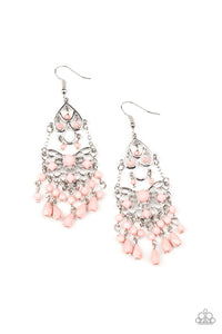 Paparazzi "Glass Slipper Glamour" Pink Earrings Paparazzi Jewelry