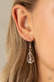 Paparazzi VINTAGE VAULT "Crystal Enchantment" White Necklace & Earring Set Paparazzi Jewelry