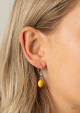 Paparazzi "When I GLOW Up" Yellow Necklace & Earring Set Paparazzi Jewelry