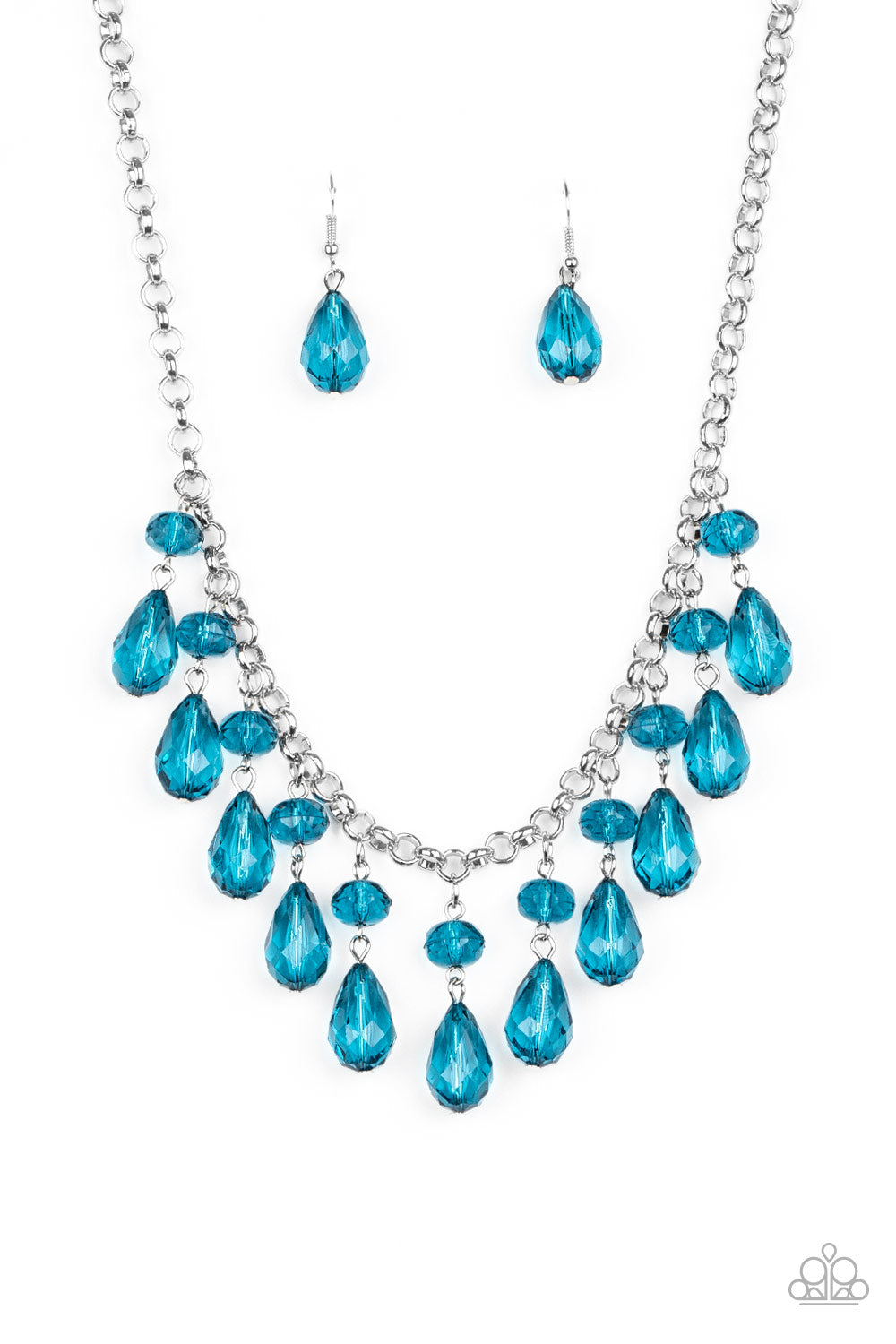 Matching Set - Classy Sapphire Blue Necklace and Earrings - Royal Blue –  Something Ivy