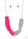 Paparazzi "Layer After Layer" Pink Necklace & Earring Set Paparazzi Jewelry
