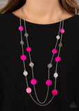 Paparazzi "Ocean Soul" Pink Necklace & Earring Set Paparazzi Jewelry