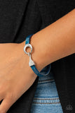 Paparazzi "HAUTE Button Topic" Blue Bracelet Paparazzi Jewelry