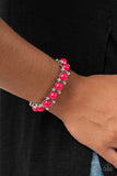 Paparazzi "Flamboyantly Fruity" Pink Bracelet Paparazzi Jewelry