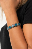 Paparazzi VINTAGE VAULT "Vividly Vintage" Blue Bracelet Paparazzi Jewelry