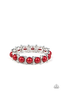 Paparazzi VINTAGE VAULT "Flamboyantly Fruity" Red Bracelet Paparazzi Jewelry