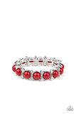 Paparazzi VINTAGE VAULT "Flamboyantly Fruity" Red Bracelet Paparazzi Jewelry