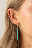 Paparazzi "Primitive and Proper" Blue Necklace & Earring Set Paparazzi Jewelry