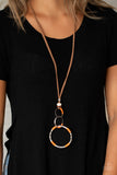 Paparazzi "Rural Renovation" Orange Necklace & Earring Set Paparazzi Jewelry