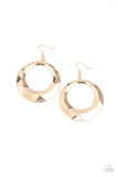 Paparazzi "Fiercely Faceted" Gold Earrings Paparazzi Jewelry