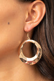 Paparazzi "Fiercely Faceted" Gold Earrings Paparazzi Jewelry