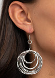 Paparazzi "Ringing  Radiance" Silver Earrings Paparazzi Jewelry