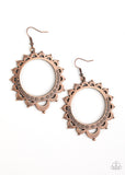 Paparazzi "Casually Capricious" Copper Earrings Paparazzi Jewelry