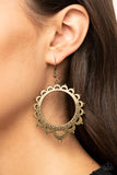 Paparazzi "Casually Capricious" Brass Earrings Paparazzi Jewelry