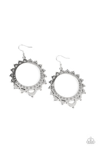 Paparazzi "Casually Capricious" Silver Earrings Paparazzi Jewelry