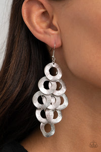 Paparazzi "Scattered Shimmer" Silver Earrings Paparazzi Jewelry