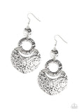 Paparazzi VINTAGE VAULT "Shimmer Suite" Silver Earrings Paparazzi Jewelry