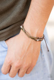 Paparazzi "Bungee Bungalow" Brown Urban Bracelet Unisex Paparazzi Jewelry