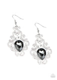 Paparazzi VINTAGE VAULT "Happily Ever AFTERGLOW" Silver Earrings Paparazzi Jewelry