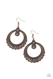 Paparazzi VINTAGE VAULT "Solar Orbit" Copper Earrings Paparazzi Jewelry