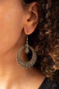 Paparazzi "Solar Orbit" Brass Earrings Paparazzi Jewelry
