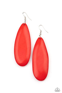 Paparazzi "Tropical Ferry" Red Earrings Paparazzi Jewelry