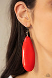 Paparazzi "Tropical Ferry" Red Earrings Paparazzi Jewelry