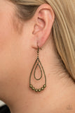 Paparazzi "Artisanal Applique" Brass Earrings Paparazzi Jewelry