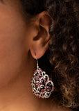 Paparazzi "Winter Garden" Red Earrings Paparazzi Jewelry