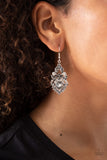 Paparazzi "Ice Castle Couture" Silver Earrings Paparazzi Jewelry