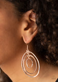 Paparazzi "Retro Ruins" Rose Gold Earrings Paparazzi Jewelry