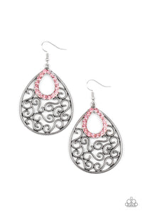 Paparazzi "Seize The Stage" Pink Earrings Paparazzi Jewelry