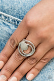 Paparazzi "Edgy Eclipse" FASHION FIX Silver Ring Paparazzi Jewelry