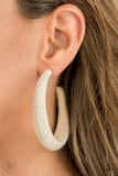 Paparazzi "TWINE and Dine" FASHION FIX White Earrings Paparazzi Jewelry