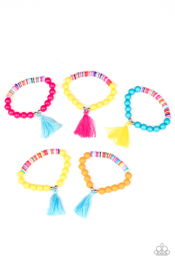 Girls Starlet Shimmer Bracelets 10 for $10 Multi Color Flat and Round Bead Thread Tassel 233XX Bracelets Paparazzi Jewelry