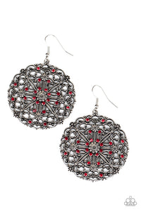 Paparazzi "Oh MANDALA!" Red Earrings Paparazzi Jewelry