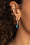 Paparazzi "Party Girl Glow" Blue Necklace & Earring Set Paparazzi Jewelry